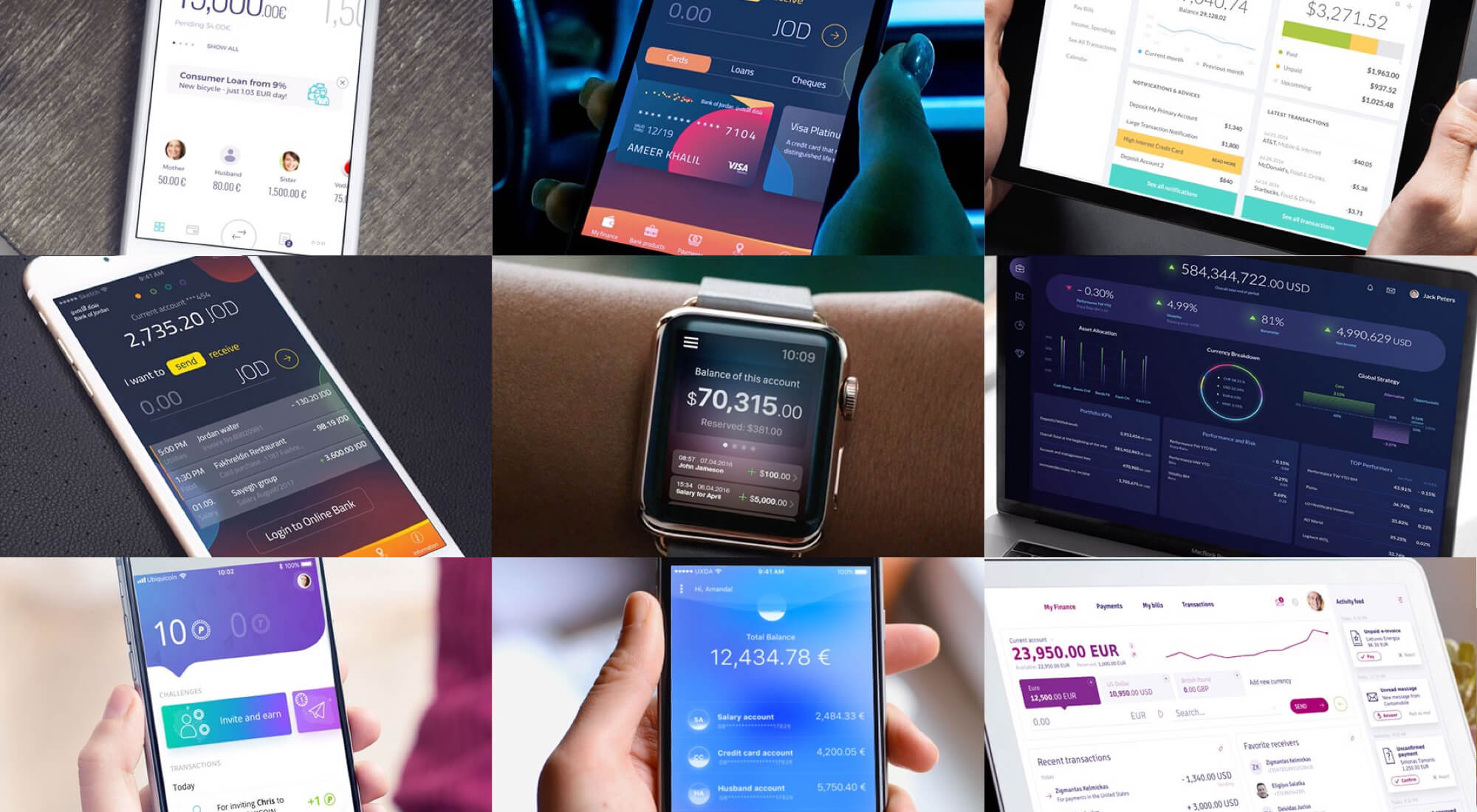 A Collection Of 10 Most Interesting Banking Fintech App Designs