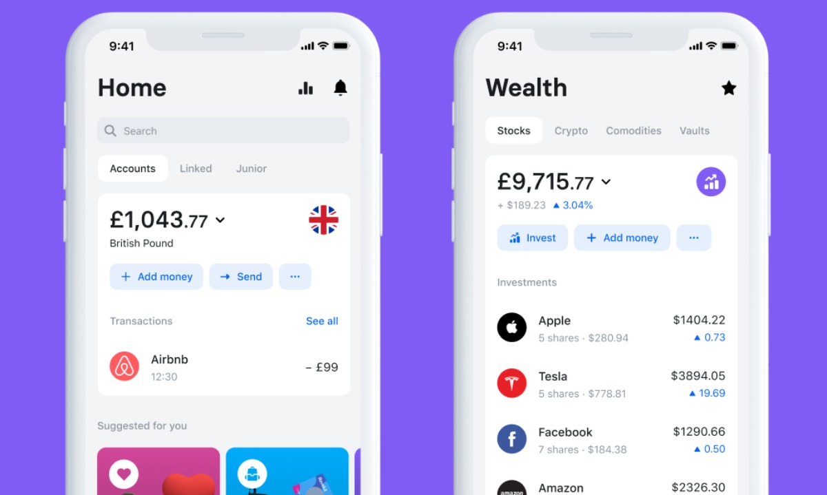 Revolut bank super app design