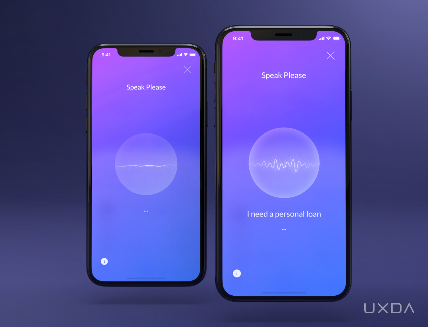 ux case study design mobile bank super app conversational banking design AI voice assistant