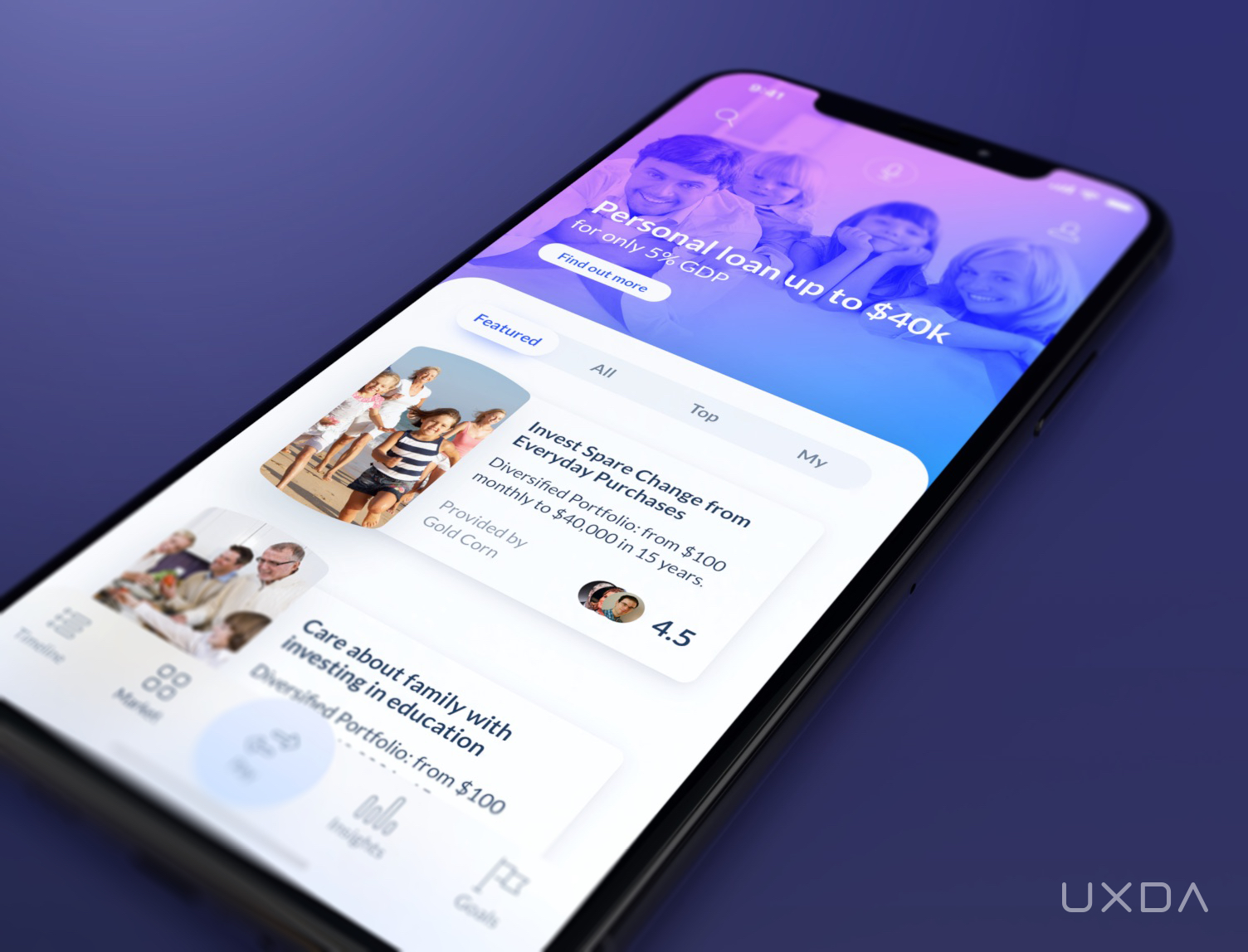 ux case study design mobile bank super app financial marketplace design